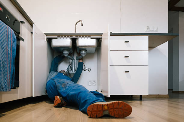 Professional Drain Cleaning technician working in Emory, VA